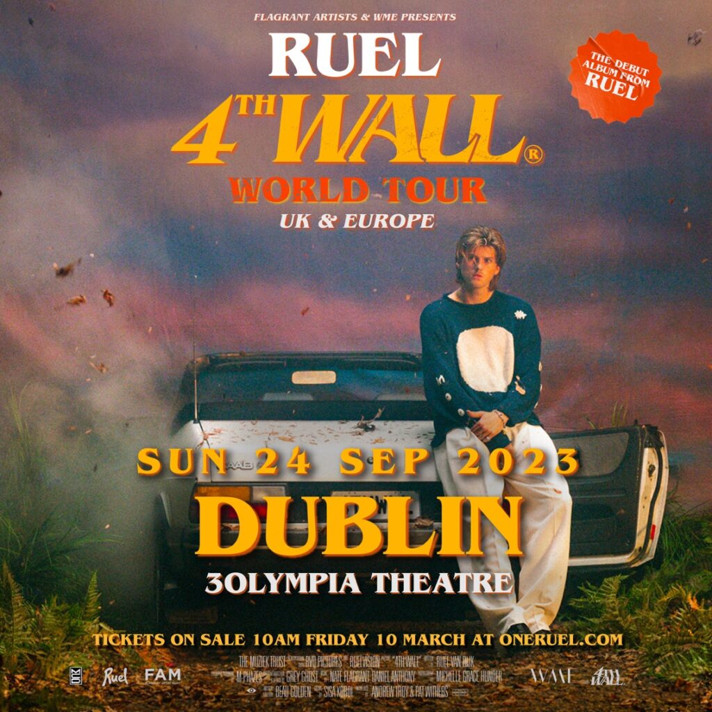 RUEL The 4th Wall World Tour is coming to Dublin
