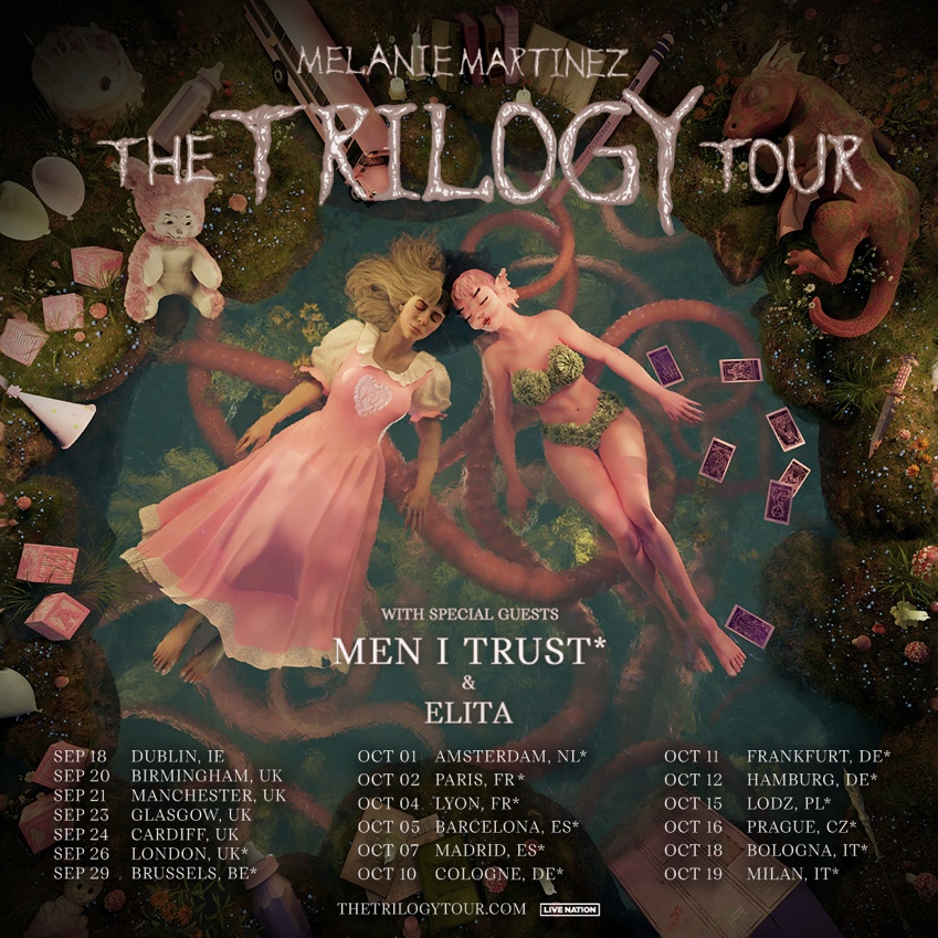 MELANIE MARTINEZ ANNOUNCES EUROPEAN LEG OF THE TRILOGY TOUR